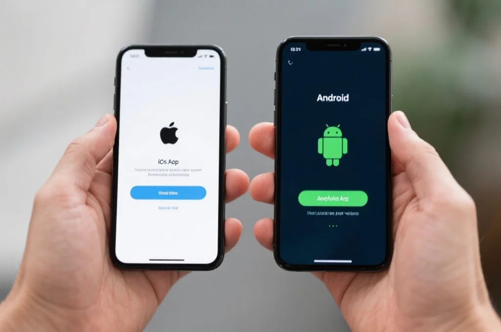 iOS和Android应用安装界面